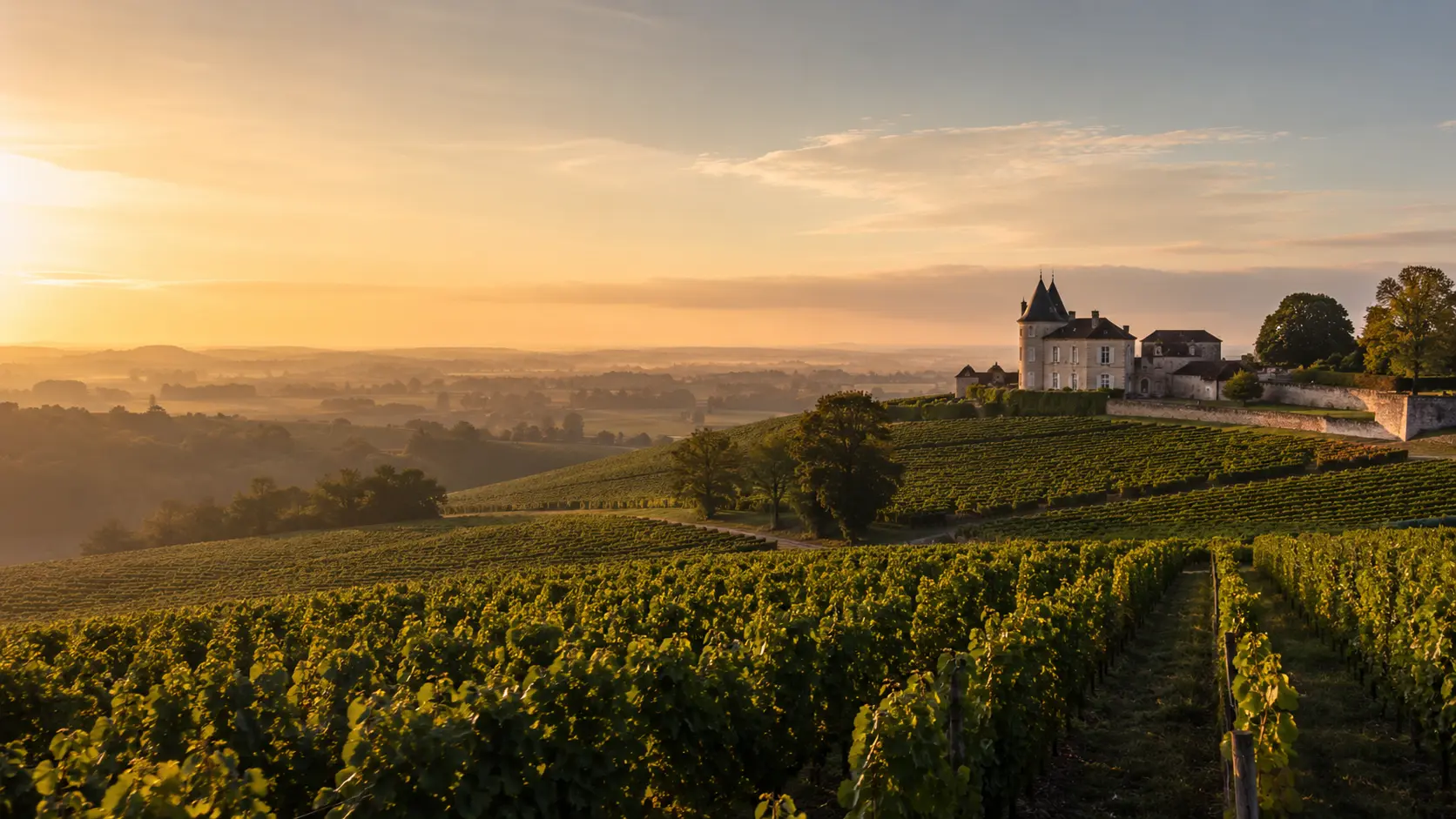 French through the Vineyards near Bordeaux vineyards and Saint-Émilion