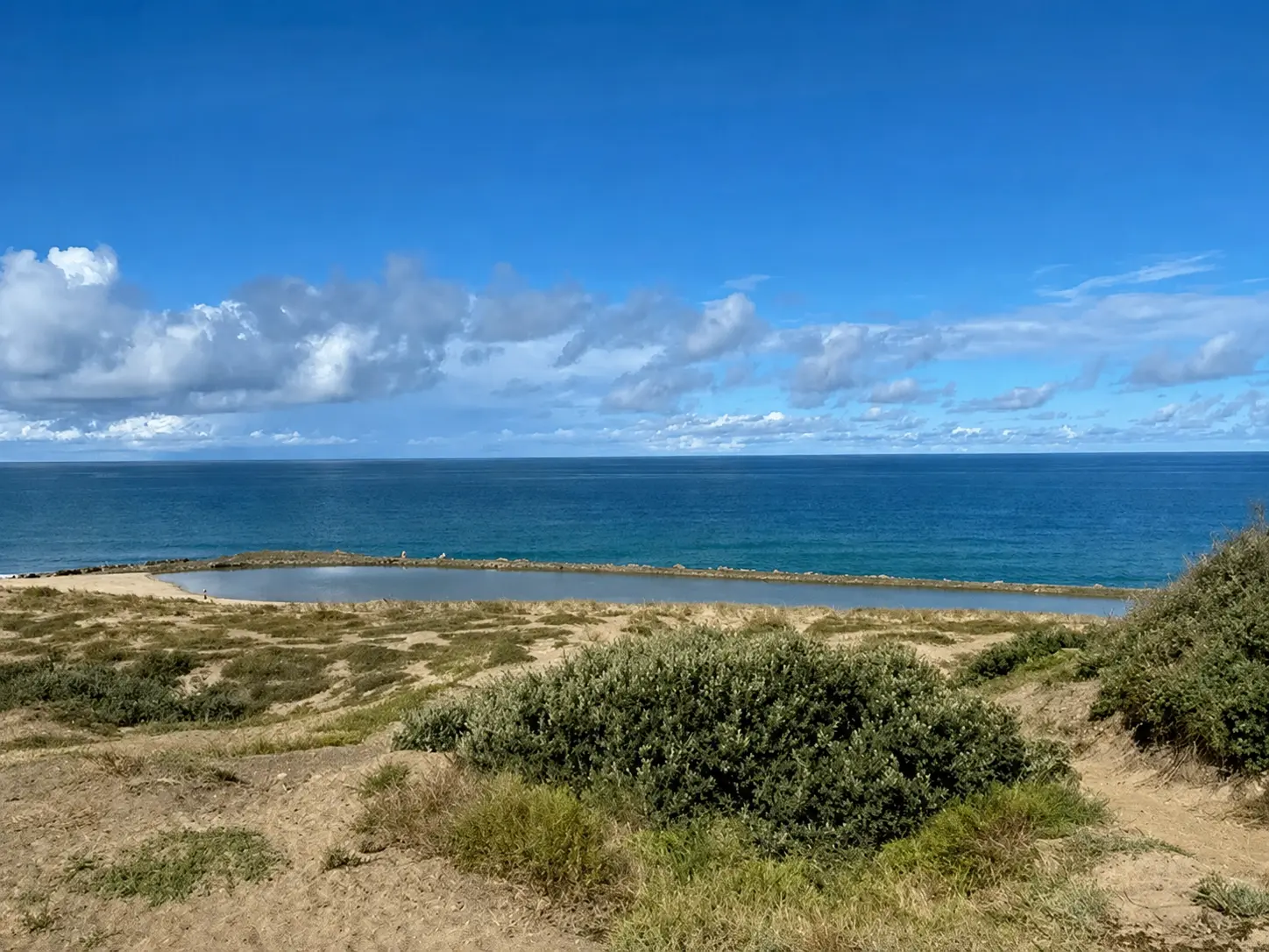 Atlantic coast near Bordeaux with dunes and a tidal lagoon, family French by the ocean experience