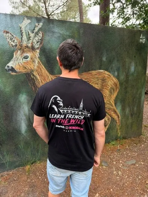 French in Bordeaux limited edition T-shirt inspired by Darwin and Bordeaux